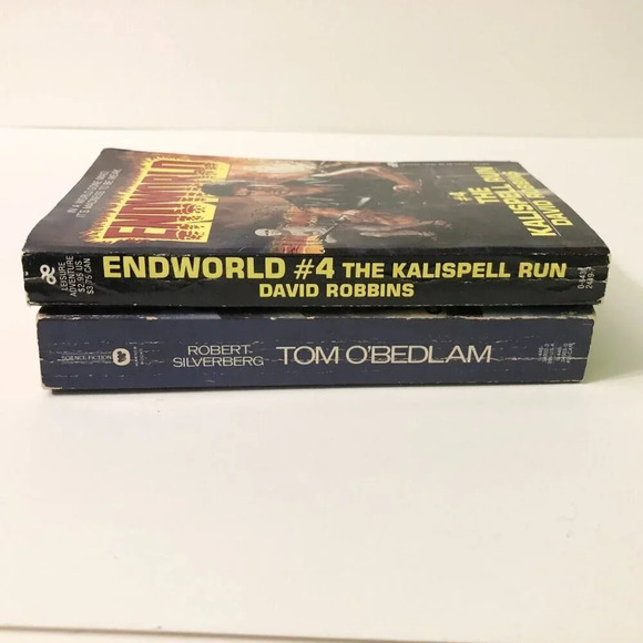 Vtg David Robbins Endworld The Kalispell Run and Tom Obedlam Robert Silverberg - Picture 4 of 16